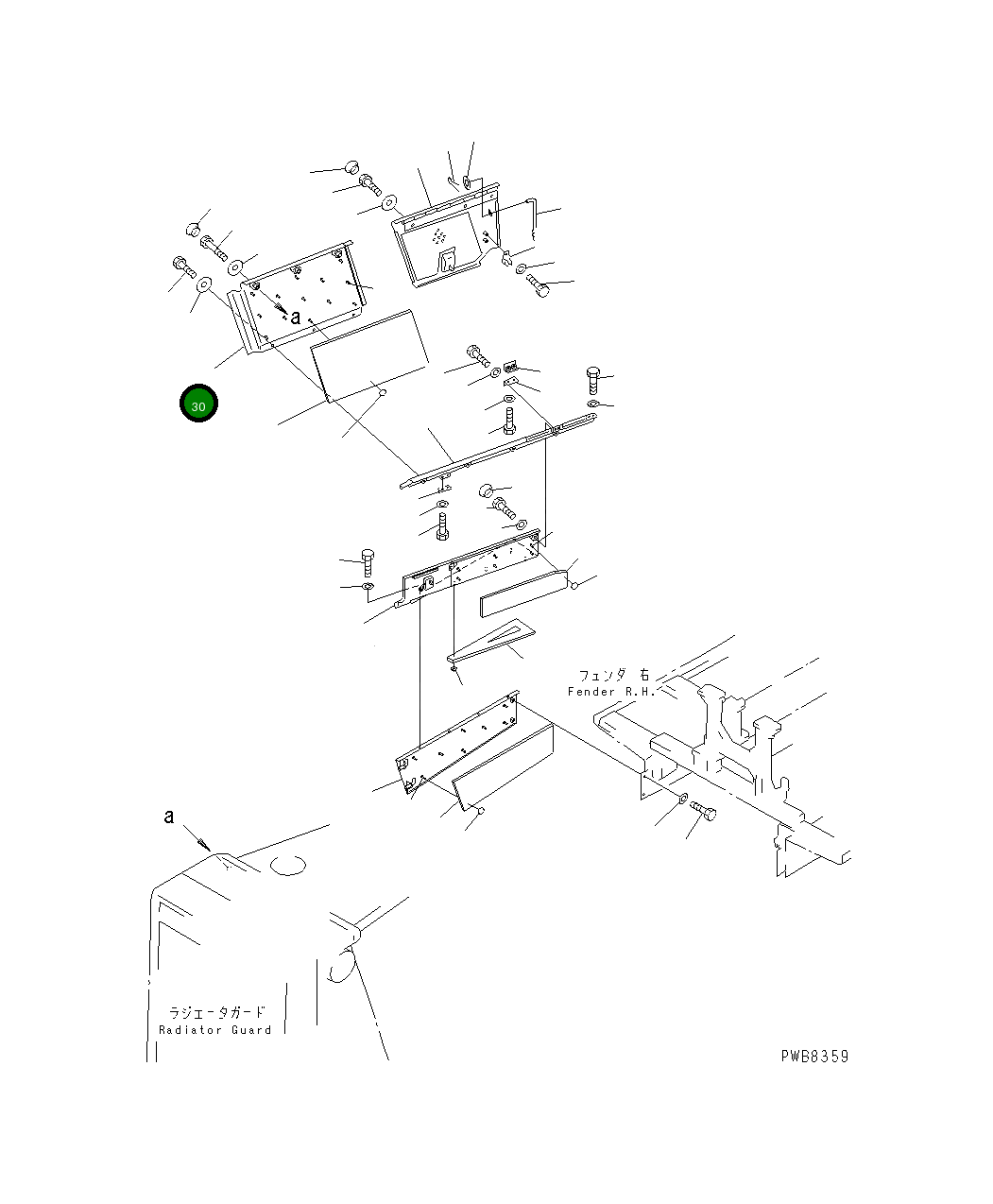 Крышка,R.H 17M-862-4510 Komatsu