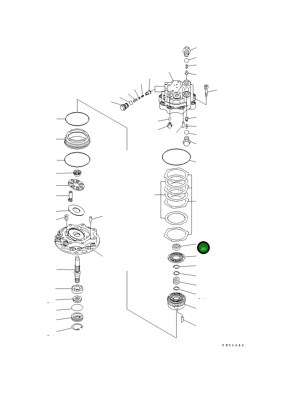 Подшипник 708-7S-22150 Komatsu