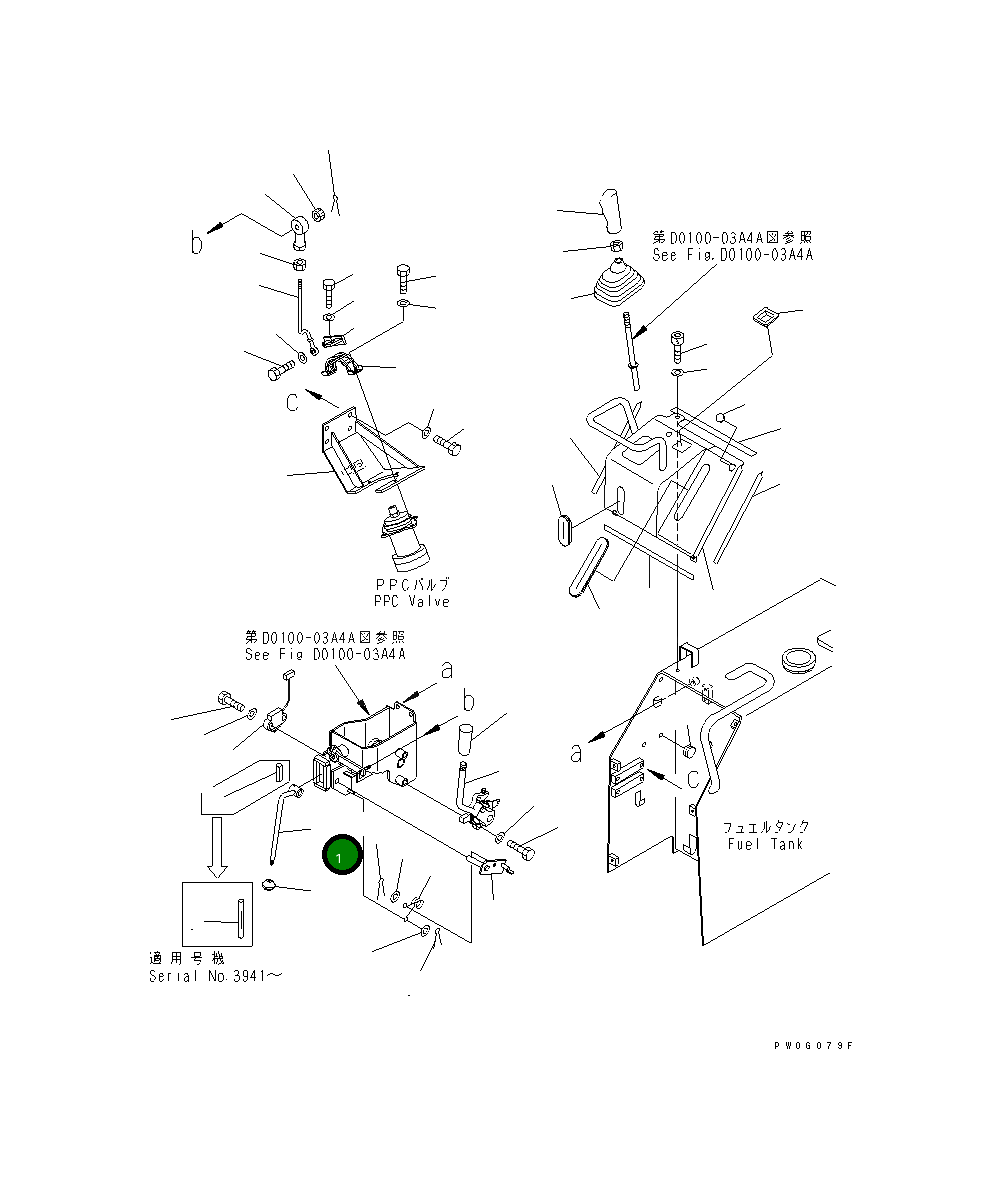 Рычаг 114-43-51661 Komatsu