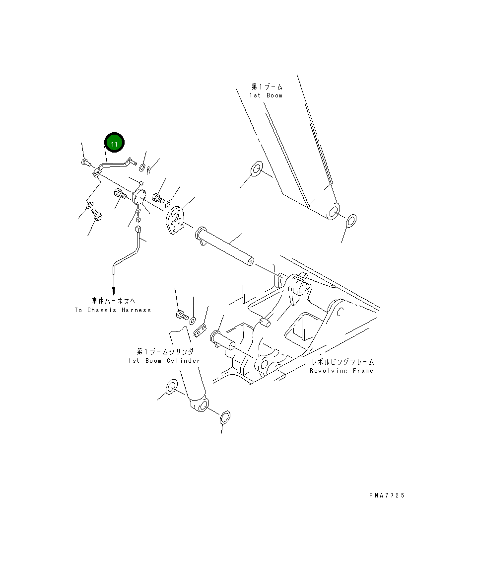 Рычаг 20U-70-21554 Komatsu