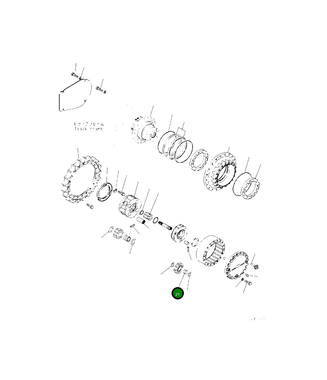 Подшипник 20Y-27-42250 Komatsu