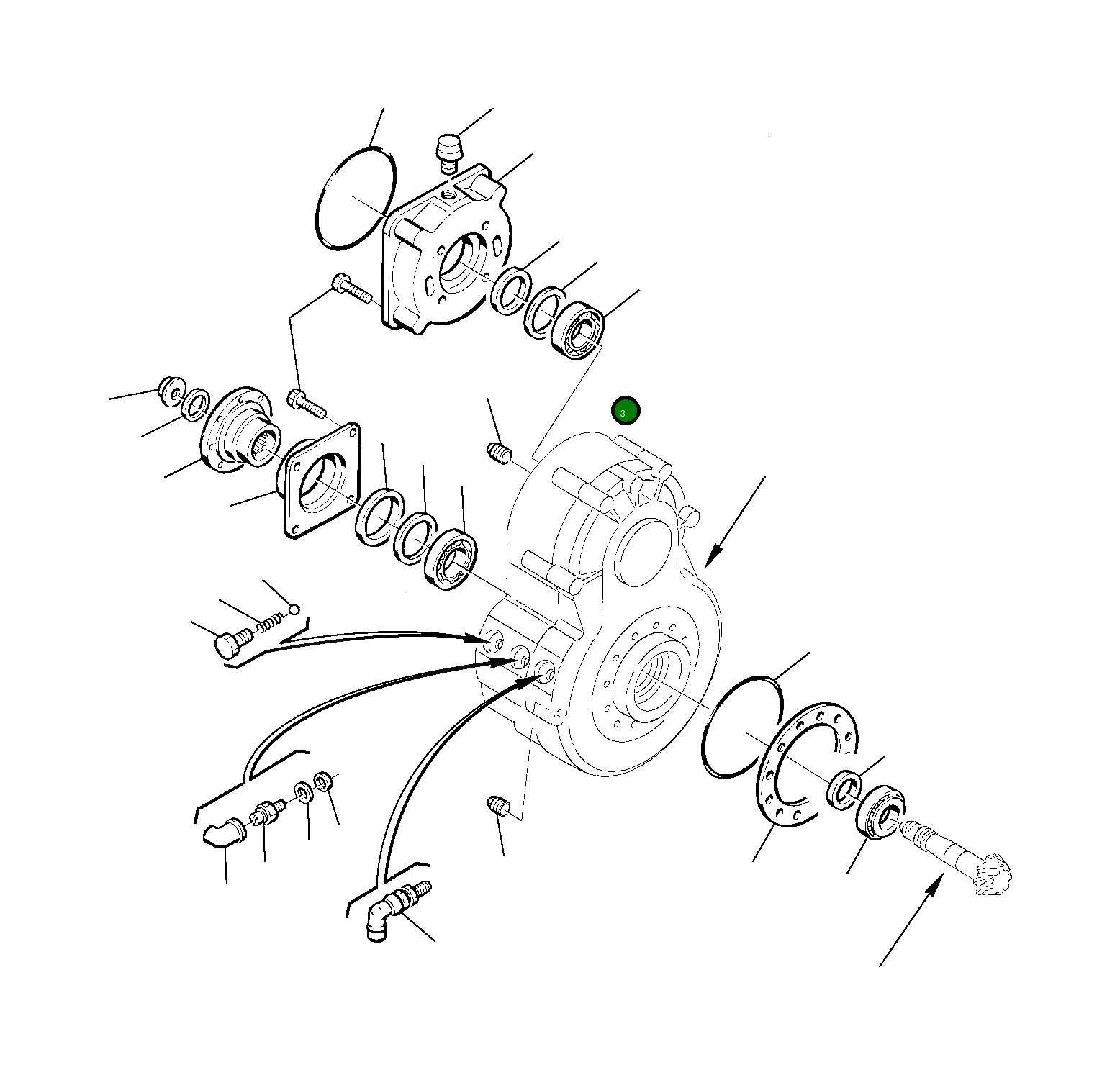 Крышка HU3571412  Komatsu