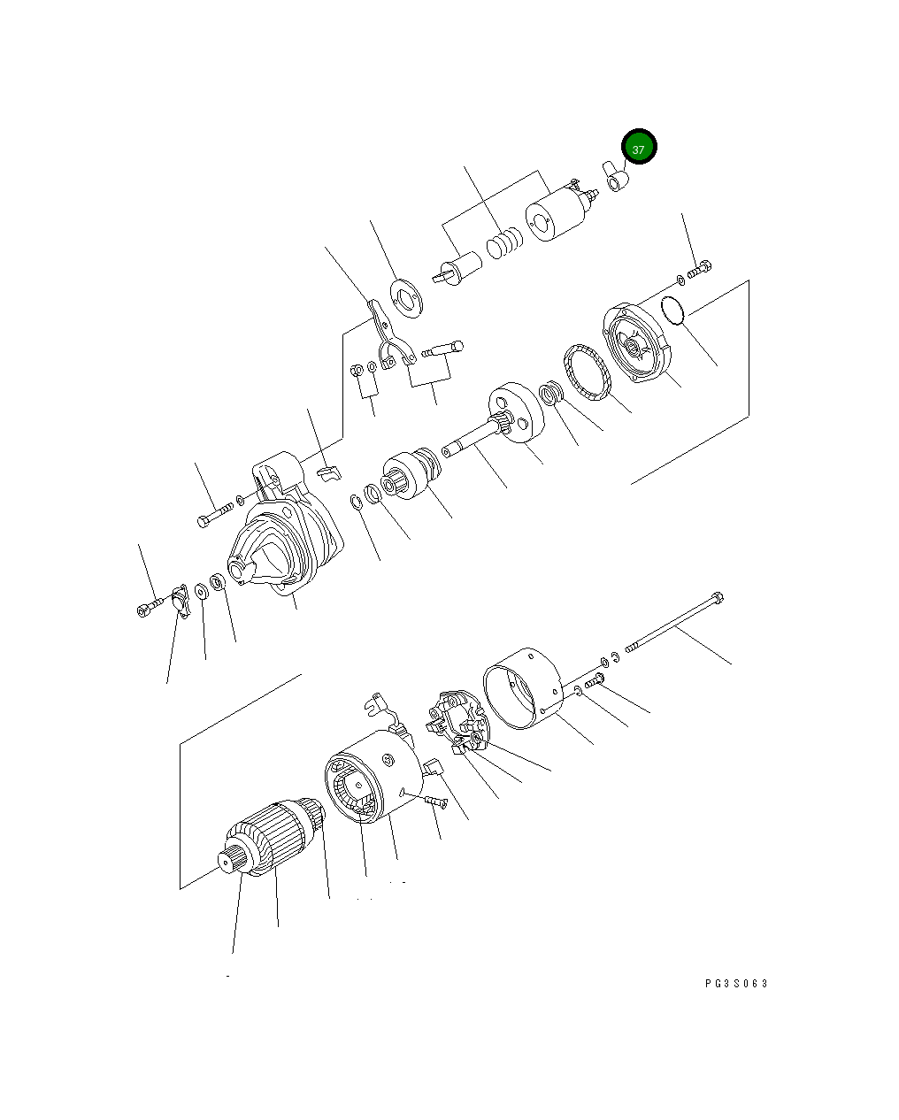 Крышка YM121254-77810 Komatsu
