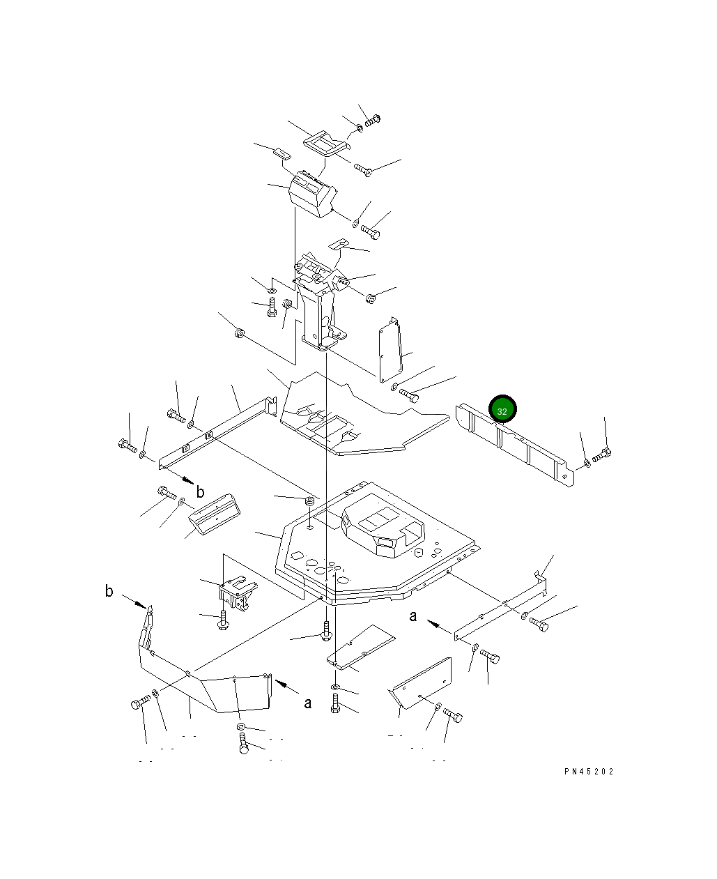 Крышка 428-54-12472  Komatsu