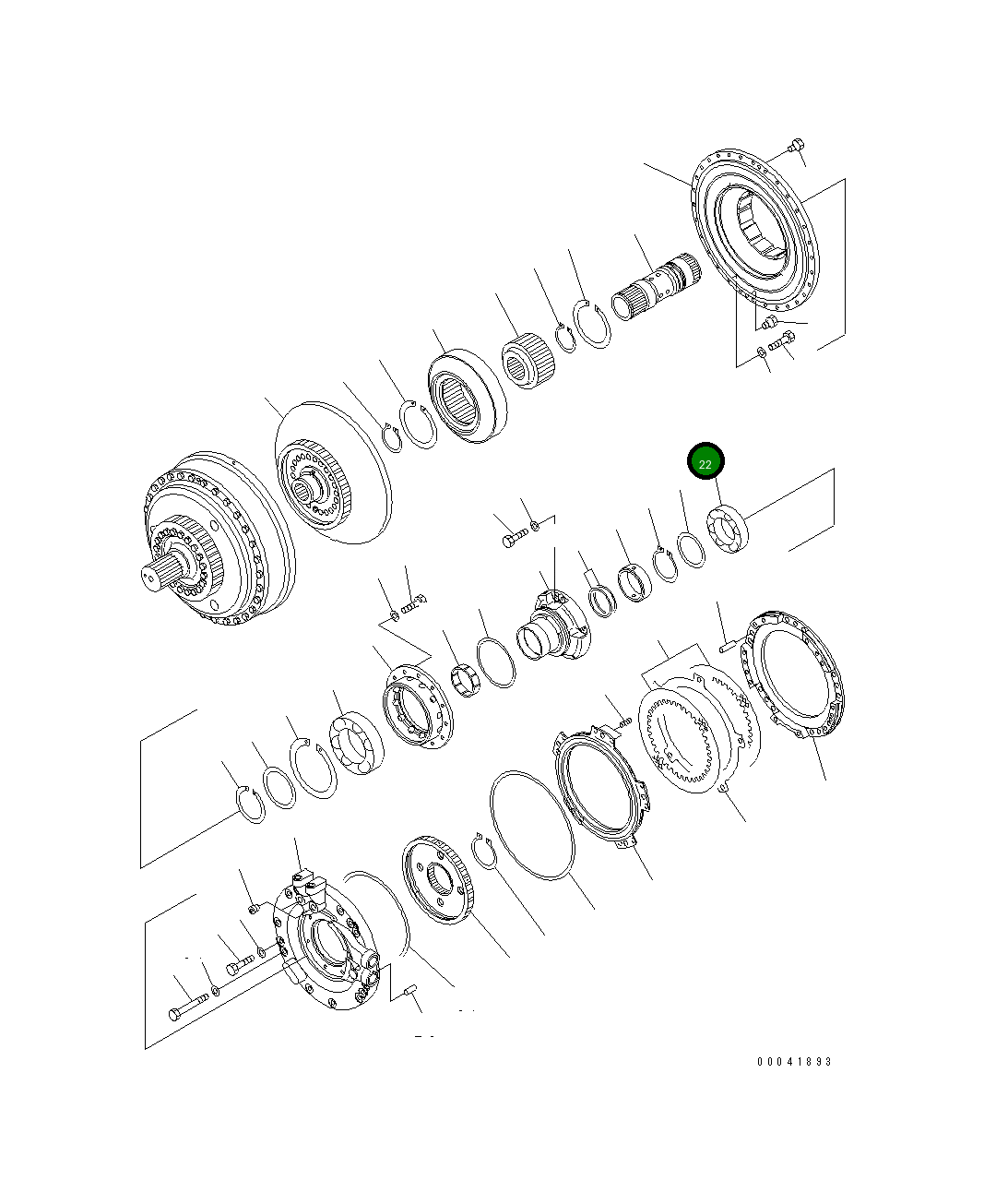 Подшипник 06043-06018 Komatsu