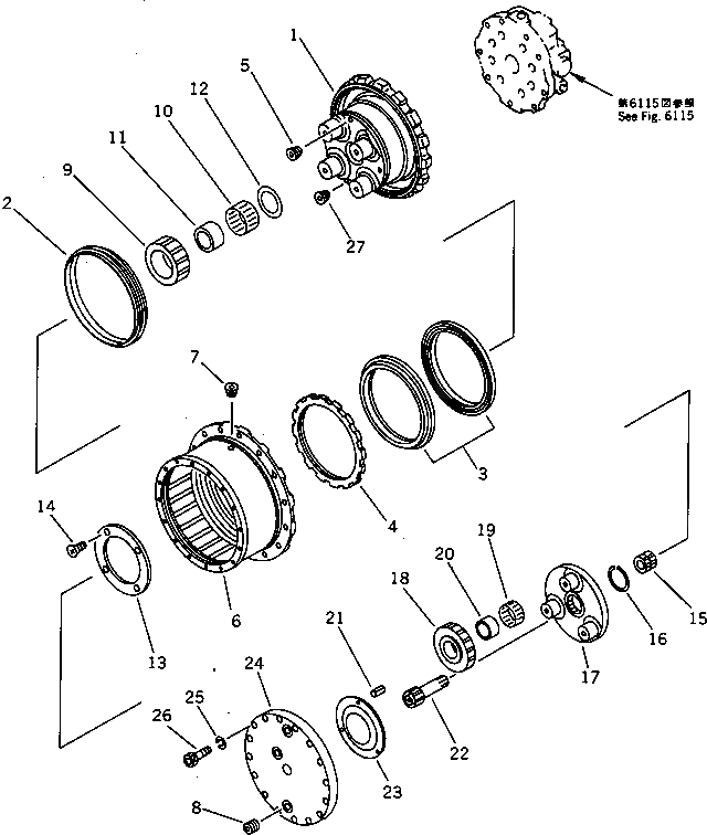 Крышка KB20941-64109 Komatsu