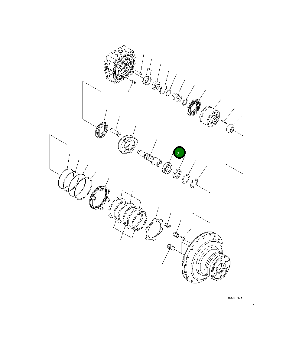 Подшипник 708-8F-12151 Komatsu