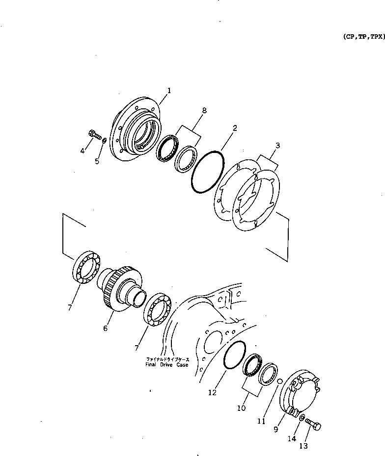 Крышка 14X-27-11243 Komatsu