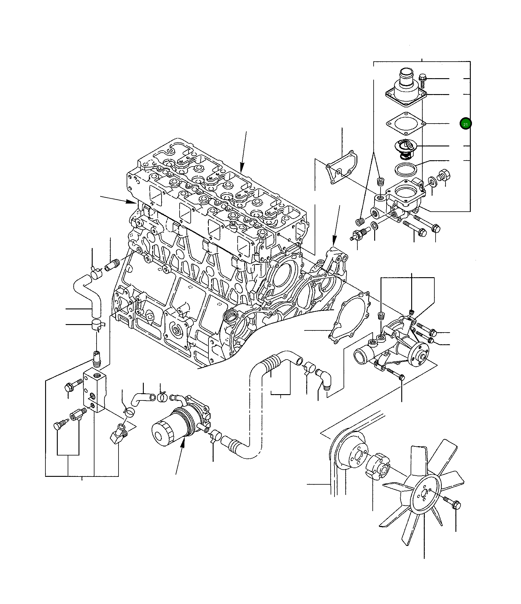 Крышка YM123550-49530 Komatsu