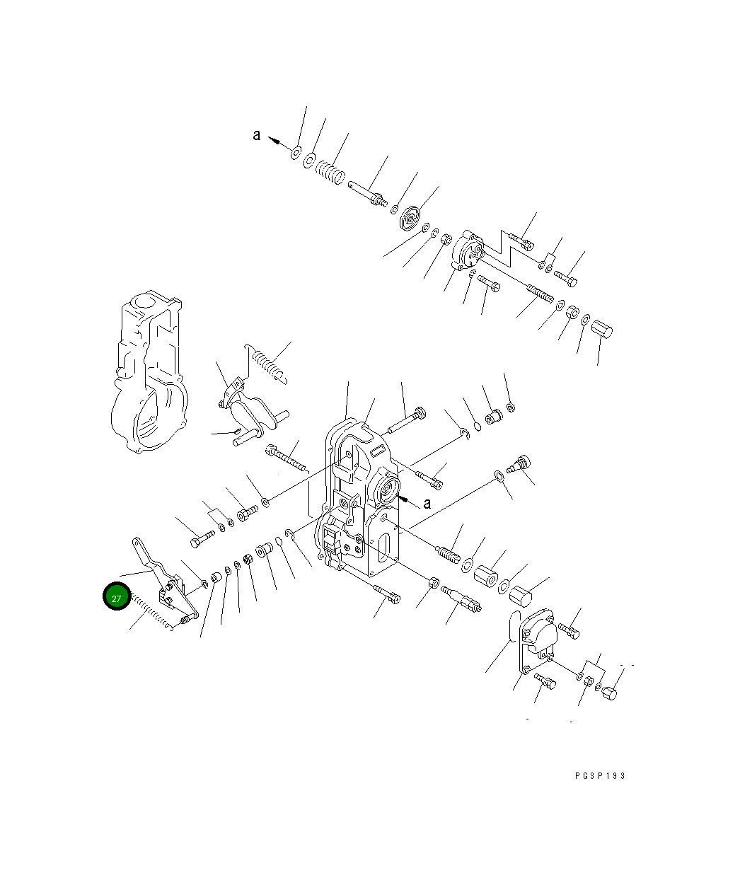 Рычаг DK154347-7020 Komatsu