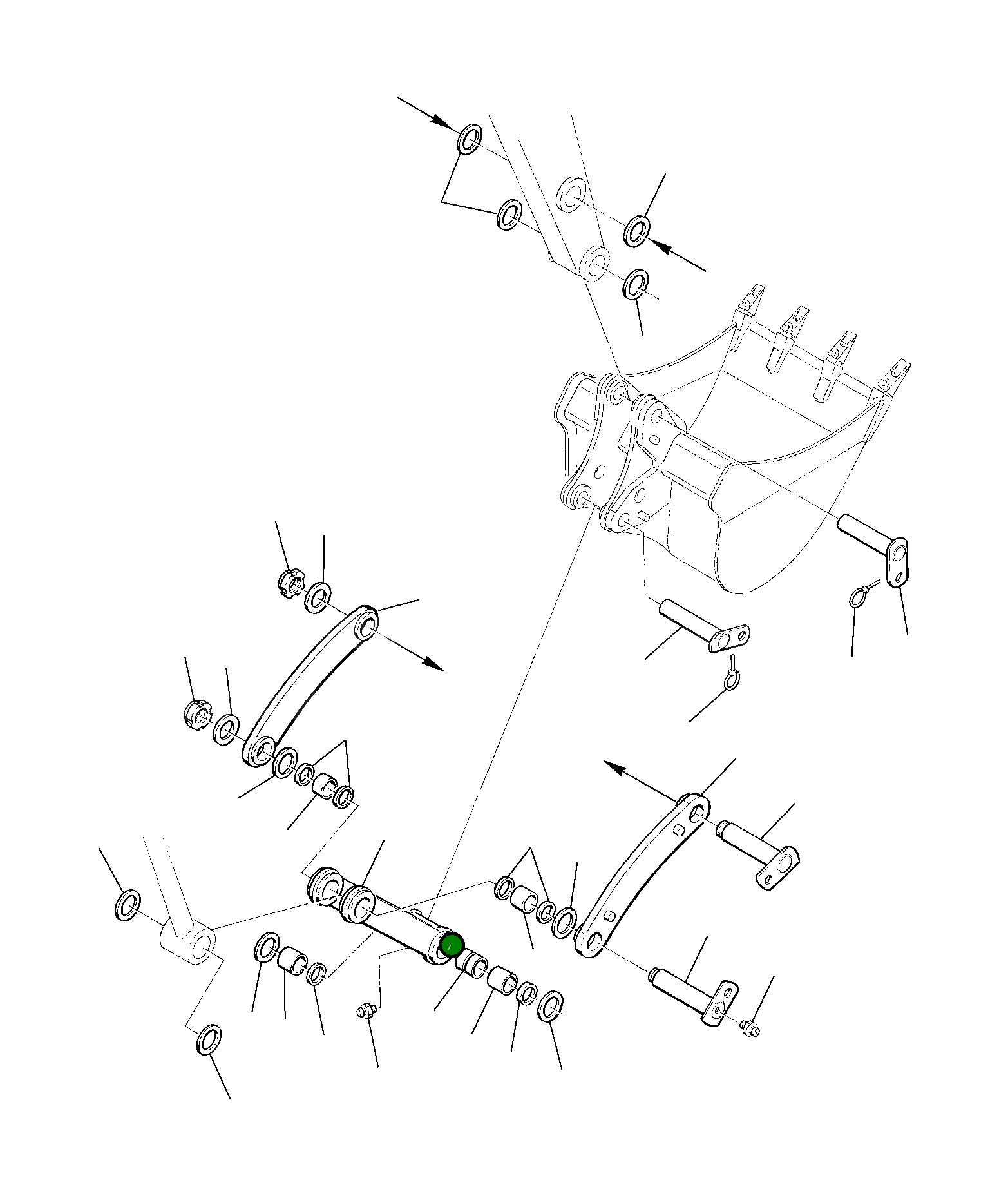 Рычаг 22E-70-11431  Komatsu