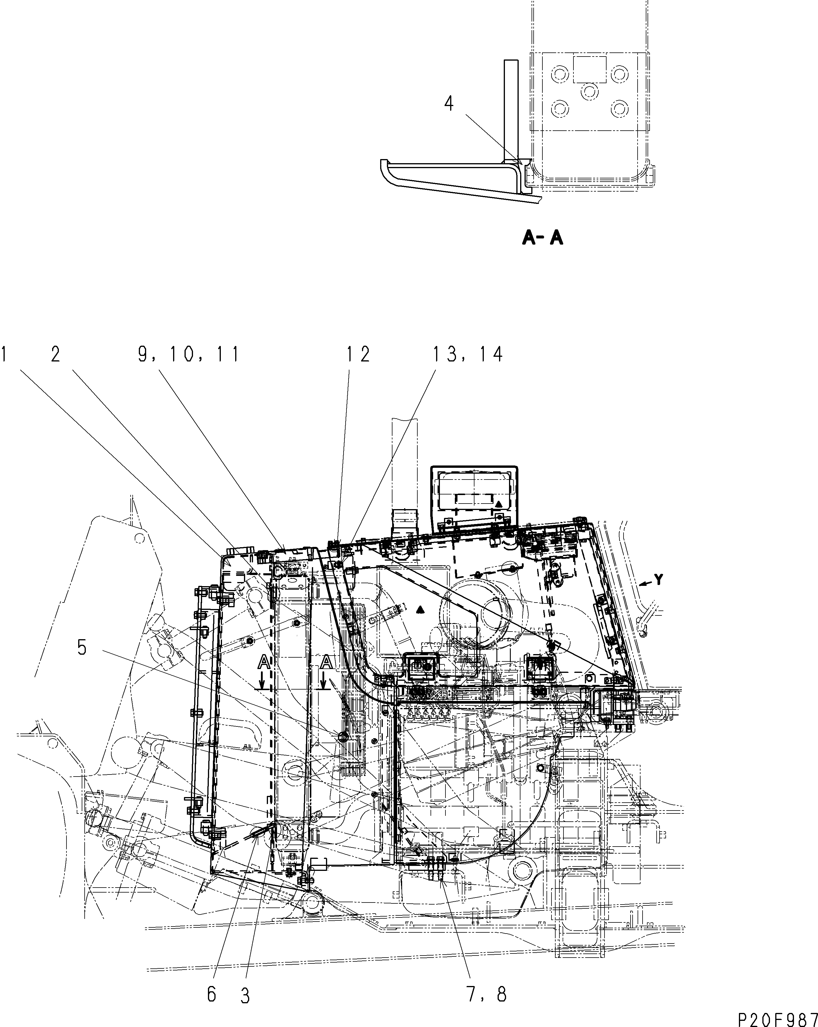 Крышка 134-54-61880 Komatsu