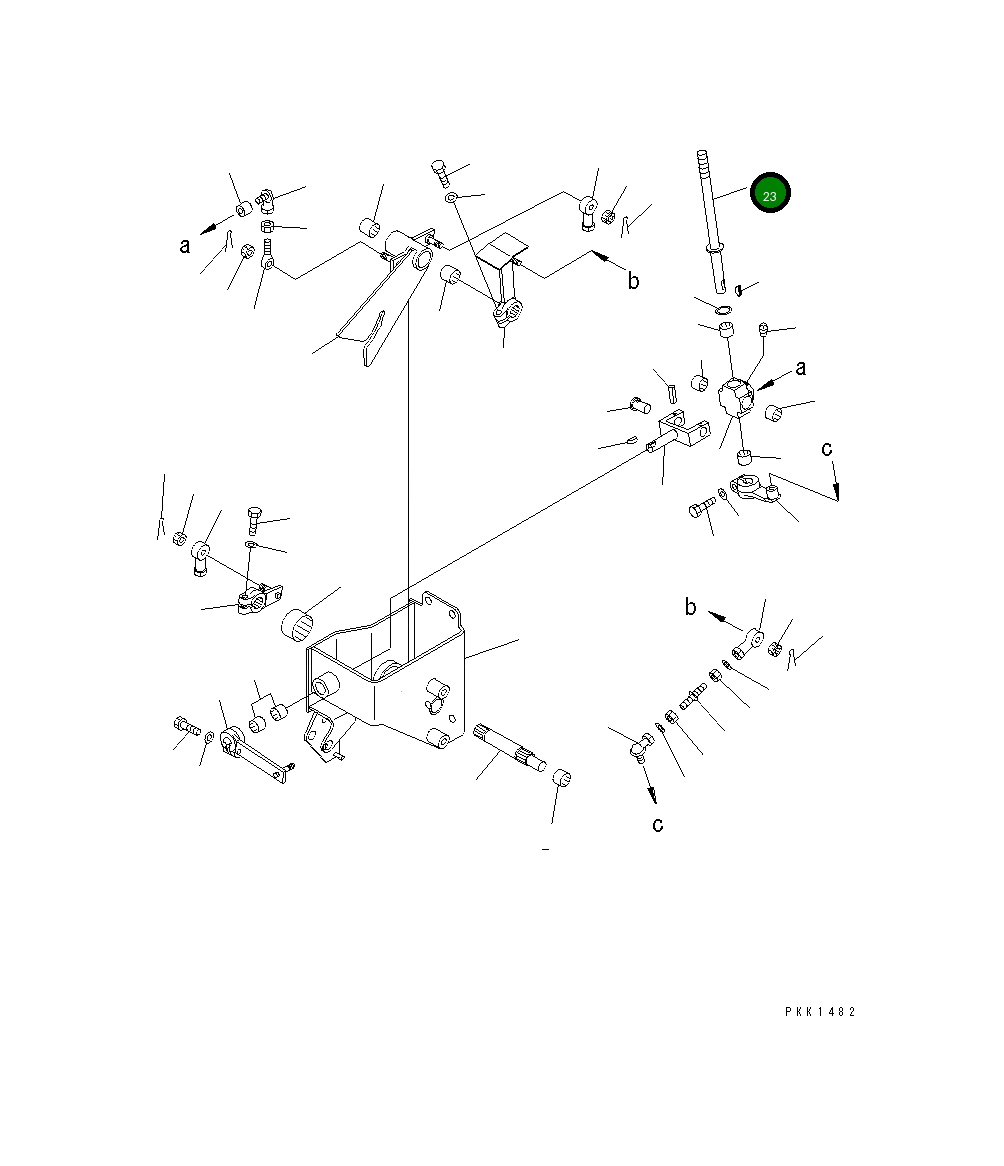Рычаг 114-43-51450 Komatsu