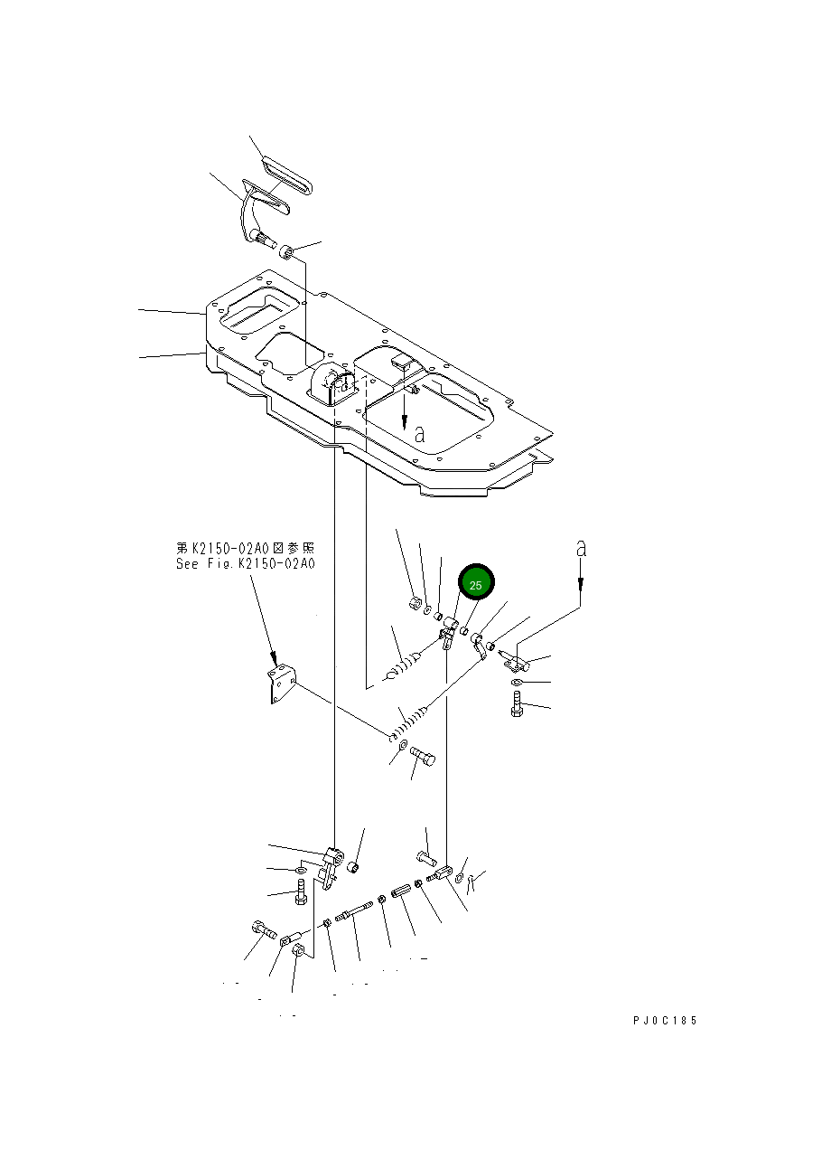 Рычаг 11Y-43-11622 Komatsu