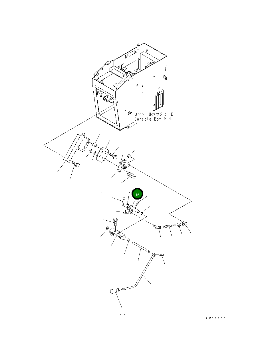 Рычаг 418-43-28160 Komatsu