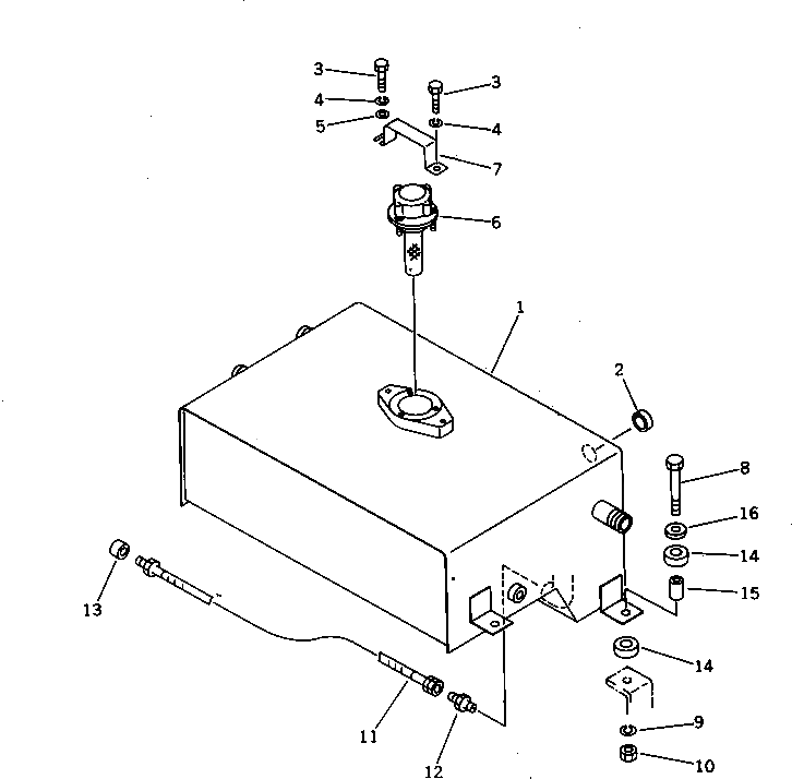 Крышка 257-80-12410 Komatsu