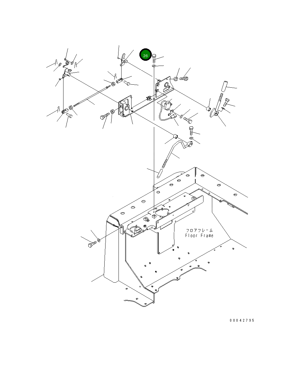Рычаг 17A-43-42161 Komatsu