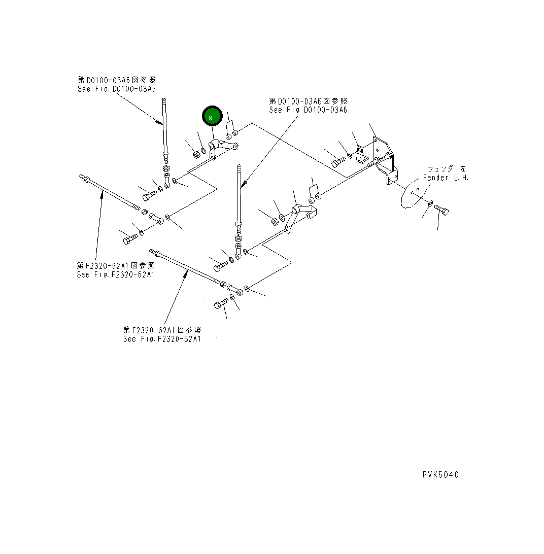 Рычаг 104-43-38831 Komatsu