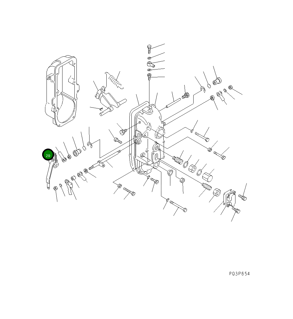 Рычаг DK154347-3220 Komatsu