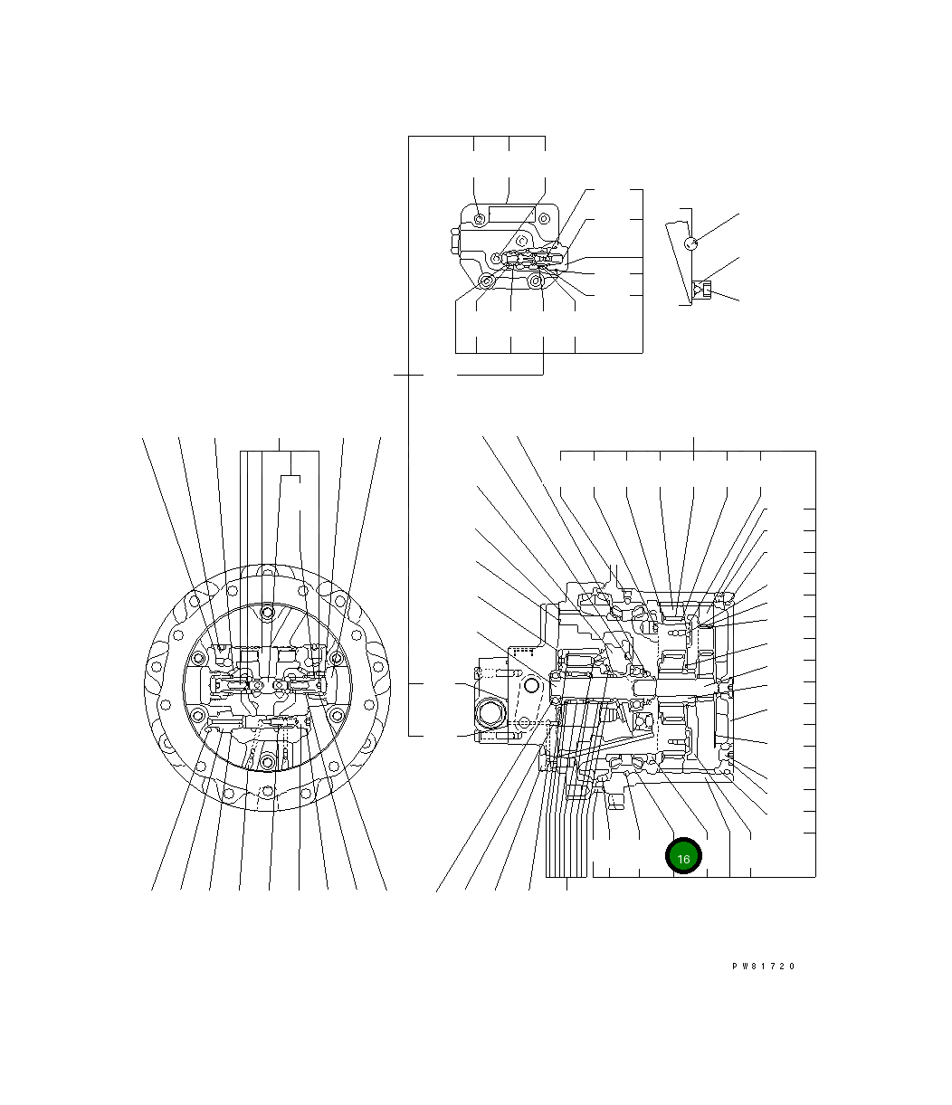 Подшипник YM172124-70010 Komatsu