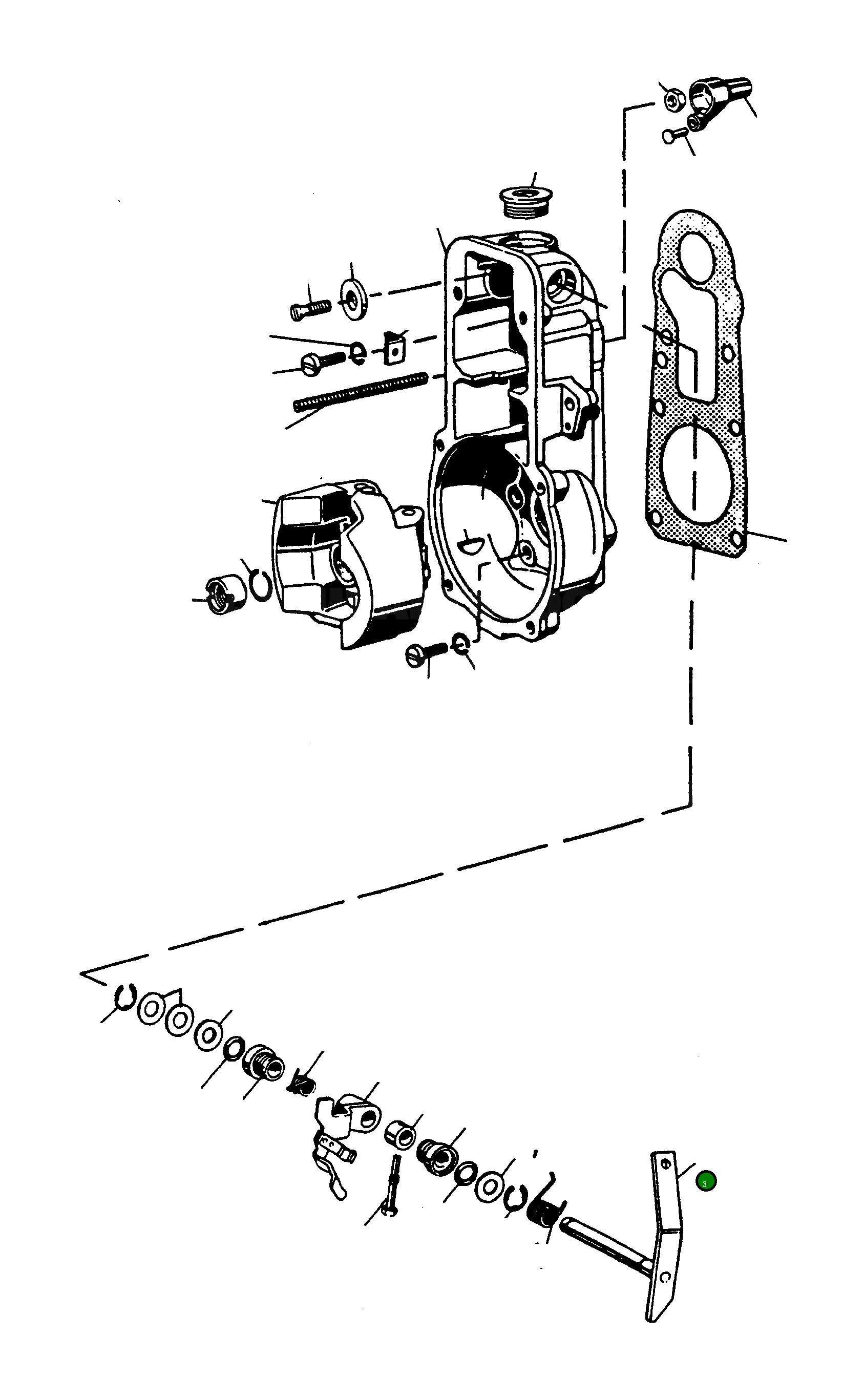 Рычаг 3237357M91 Komatsu