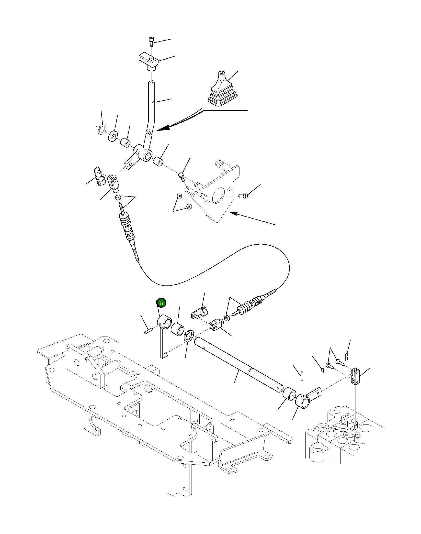 Рычаг 3F0581059 Komatsu