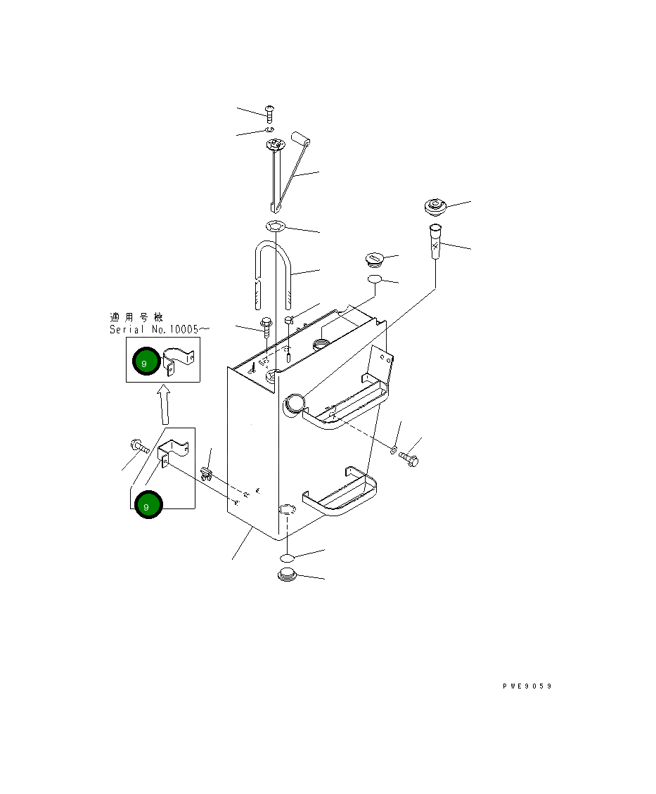 Крышка 415-04-11230  Komatsu