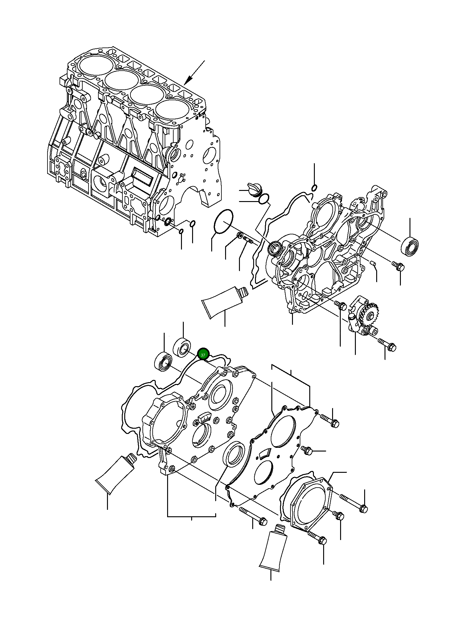 Подшипник YM129900-14140 Komatsu