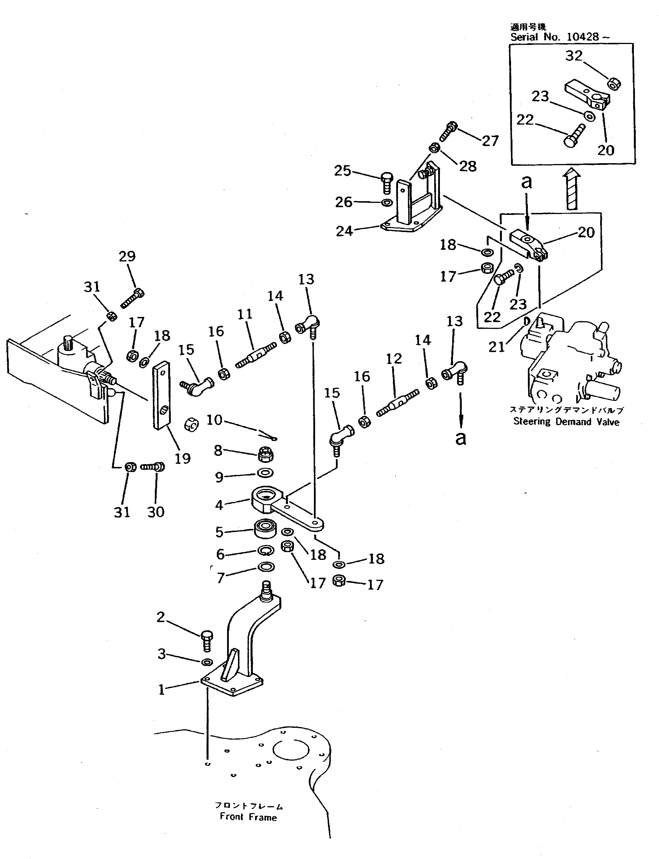 Рычаг 421-40-11621 Komatsu
