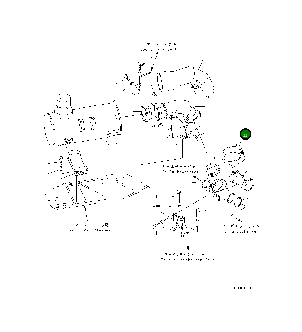 Крышка 6166-11-7860  Komatsu