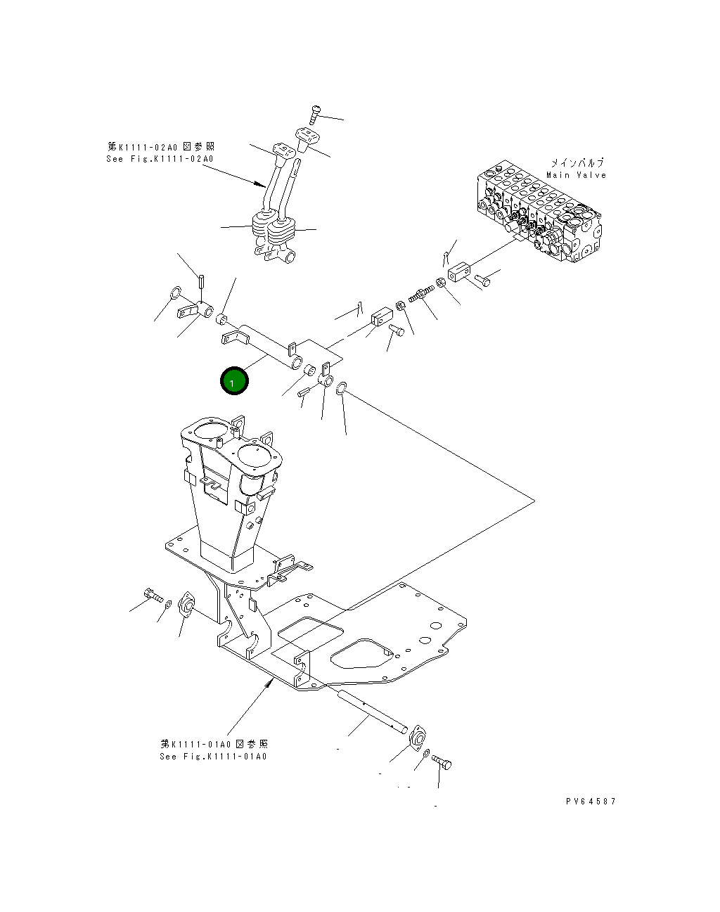 Рычаг 22K-43-11250 Komatsu
