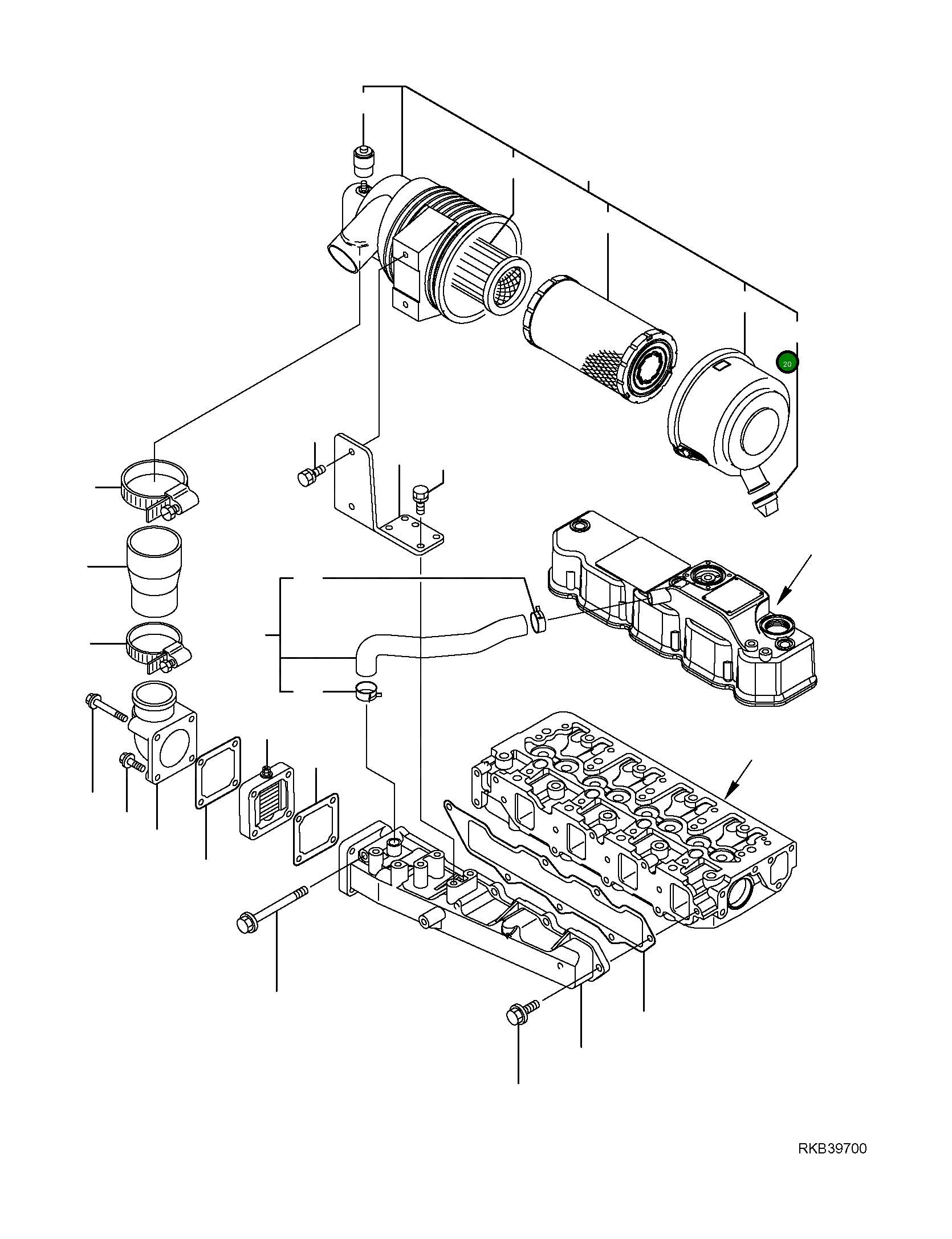 Крышка YM129457-12530 Komatsu