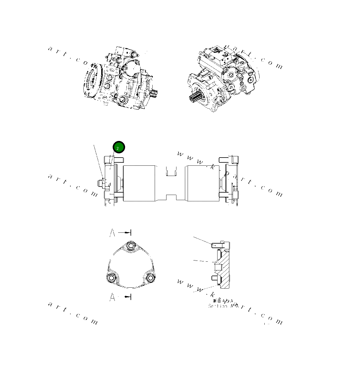 Крышка UCR902114158 Komatsu