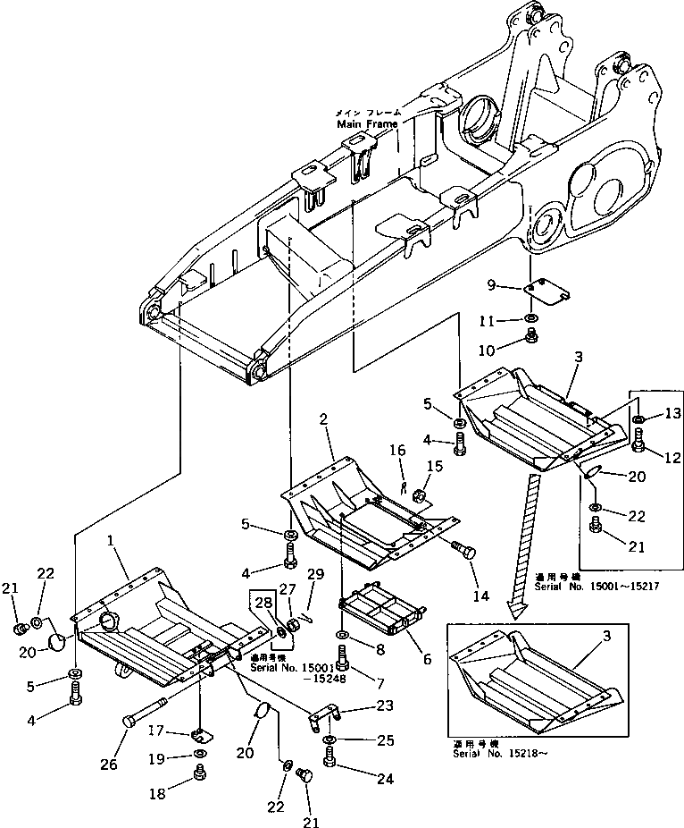 Крышка 195-54-46120 Komatsu