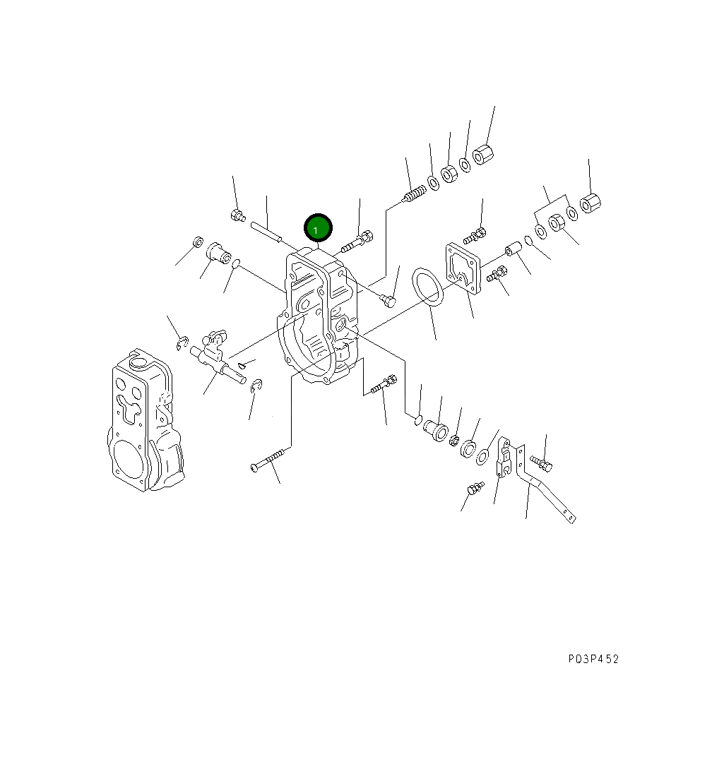 Крышка ND190890-0130 Komatsu