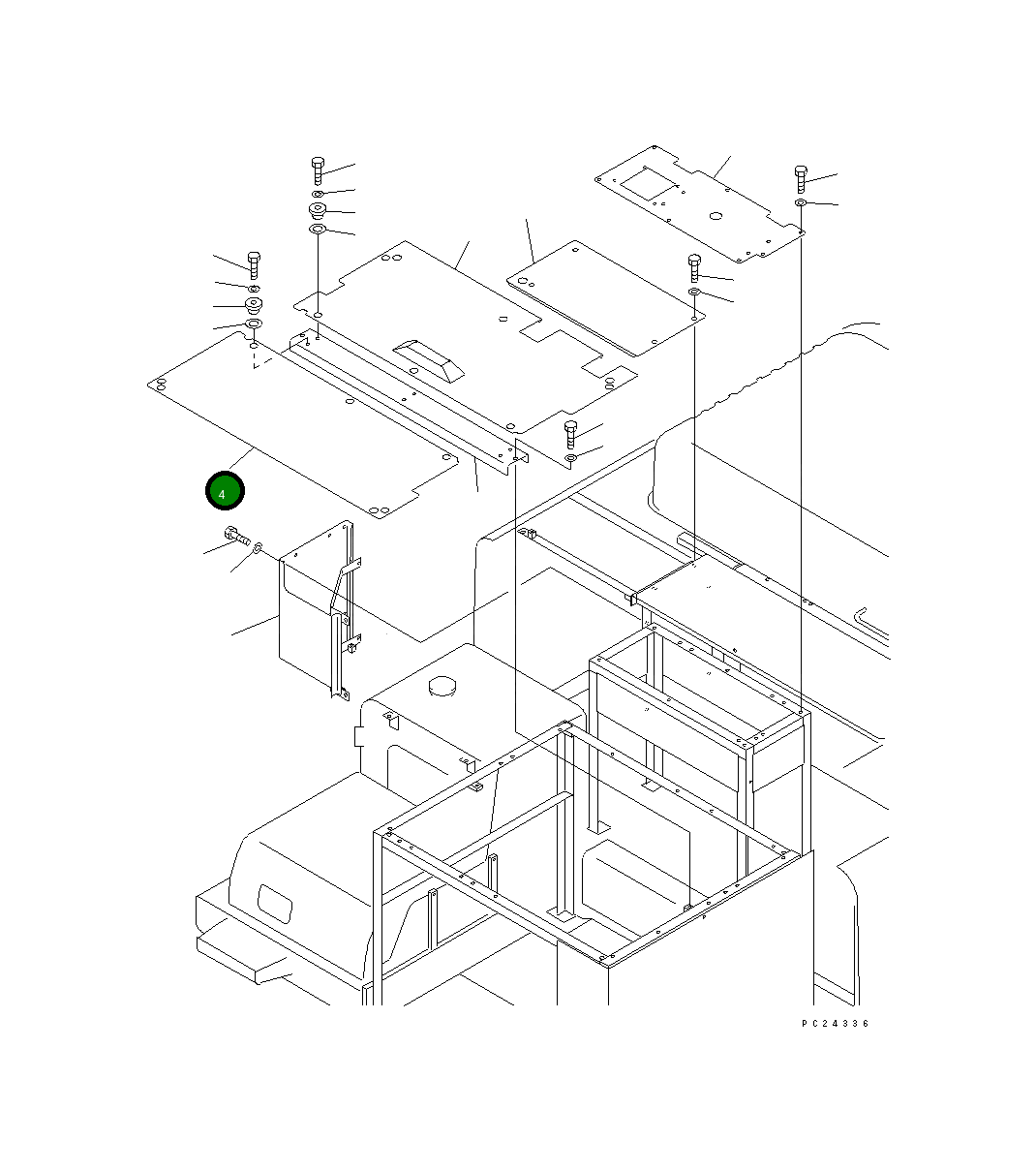 Крышка 8261-54-1151  Komatsu