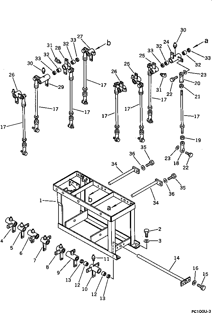 Рычаг 203-43-41250 Komatsu