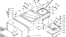 Крышка 566-54-12531  Komatsu