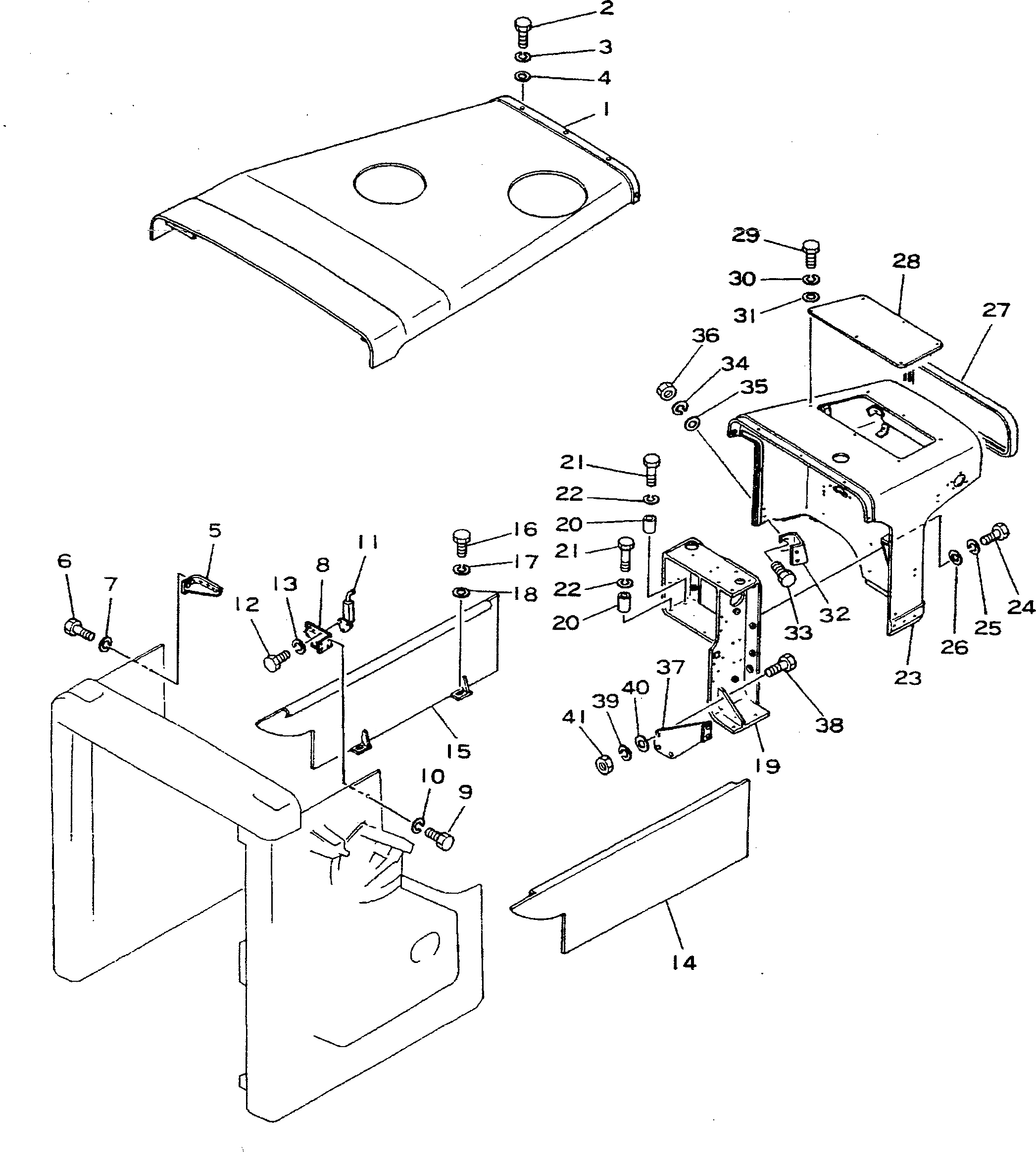 Крышка 195-54-11661 Komatsu