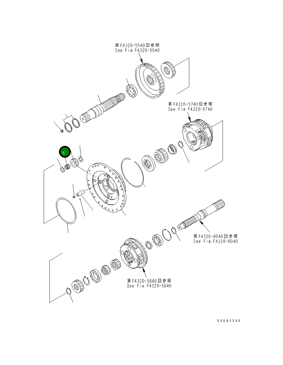 Подшипник 425-15-29450 Komatsu