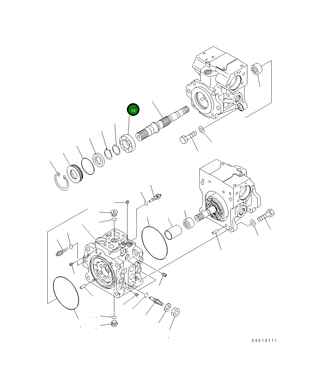 Подшипник 708-2M-12150 Komatsu
