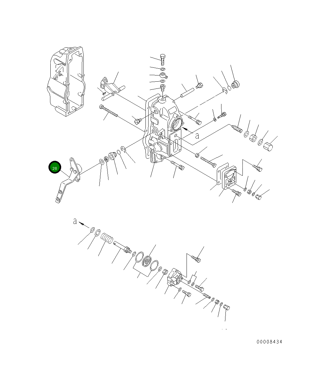 Рычаг DK154349-5720 Komatsu