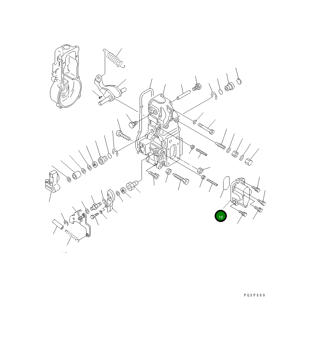 Крышка DK154063-4100 Komatsu