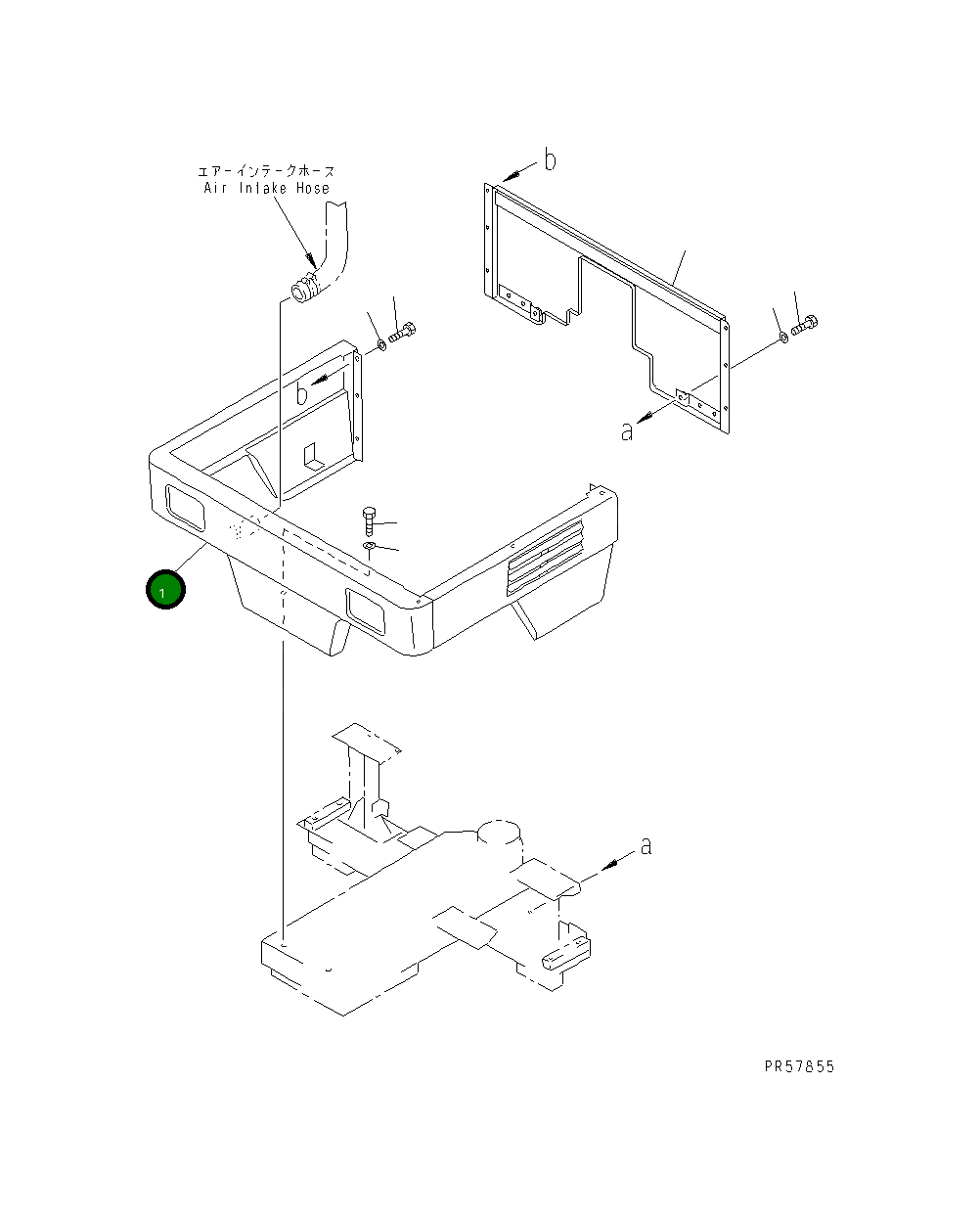 Крышка 26A-54-16110  Komatsu