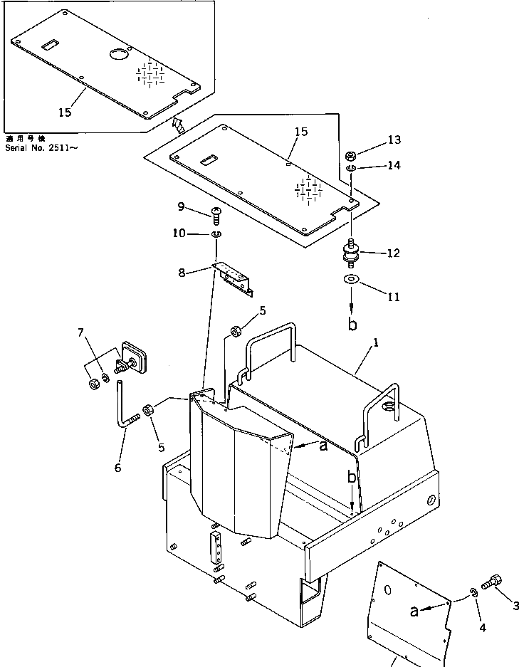 Крышка 2691-1-35610  Komatsu