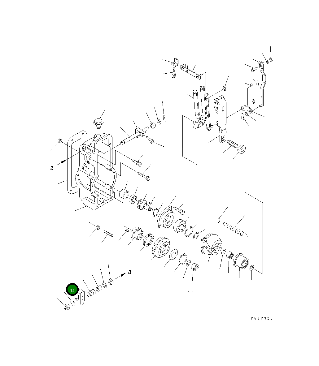 Рычаг DK154367-5300 Komatsu