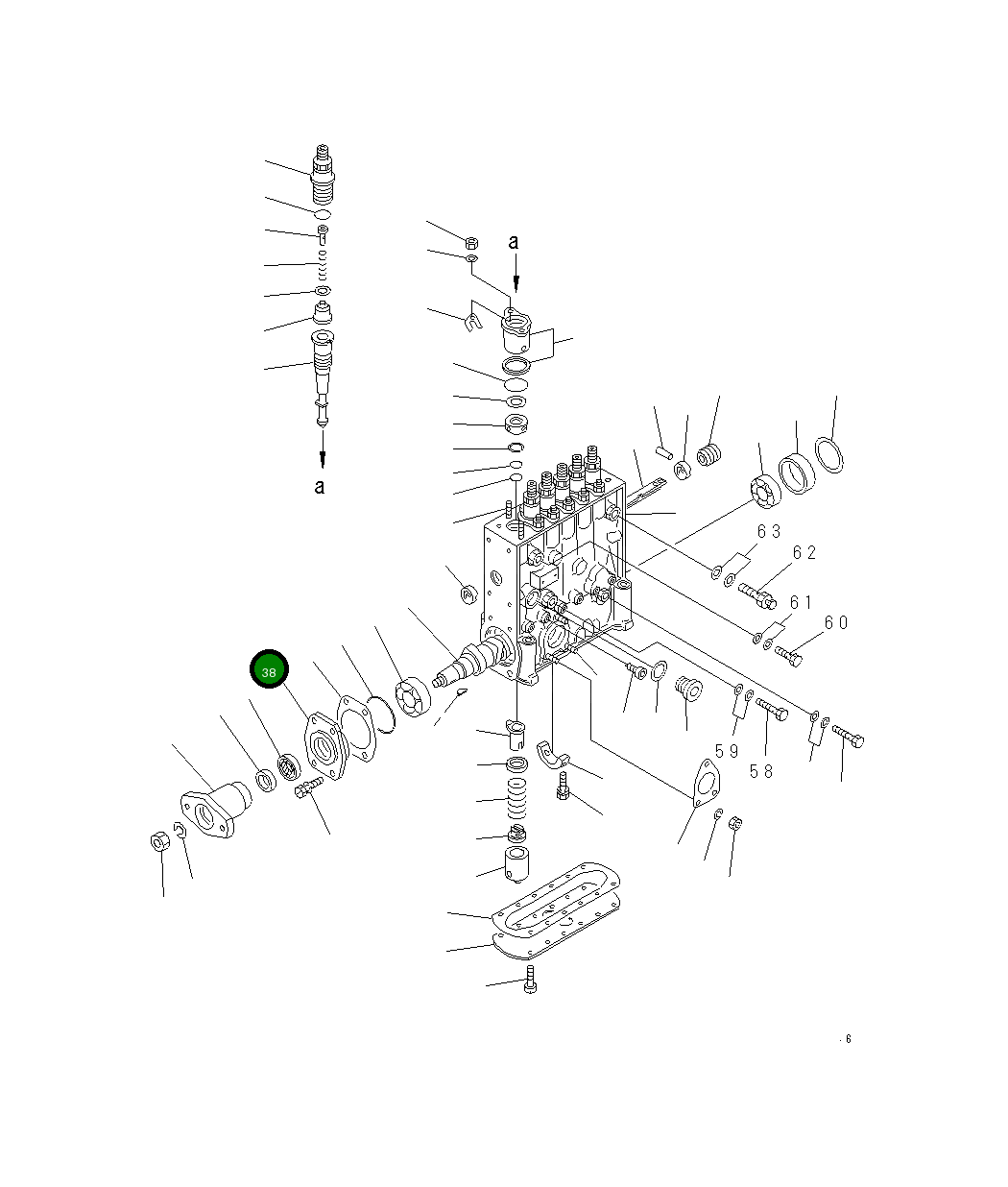 Крышка DK134316-1700 Komatsu