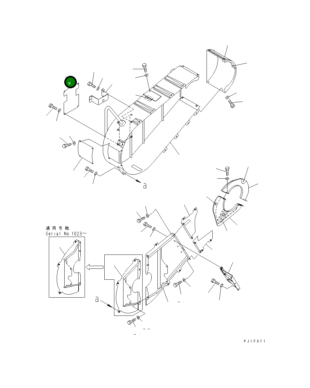 Крышка 8296-54-1761 Komatsu
