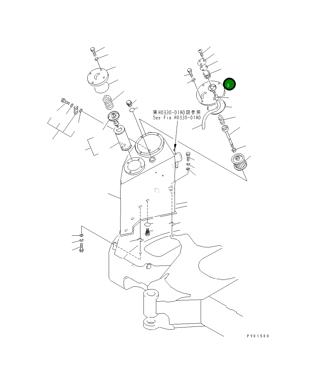 Крышка YM172164-75250 Komatsu