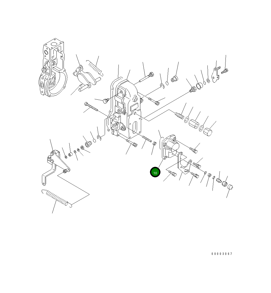 Крышка DK154063-8400 Komatsu
